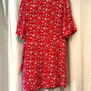 Sanctuary Girl on Fire Faux-Wrap Floral Dress